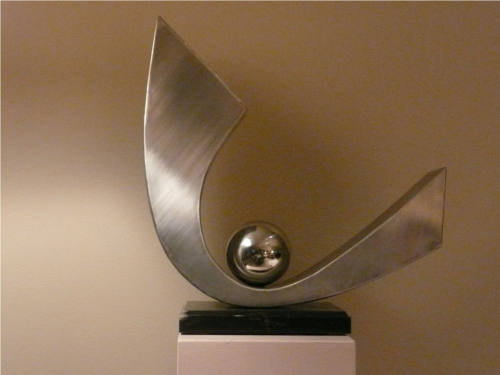 Orbit, Contemporary Stainless Steel Sculpture